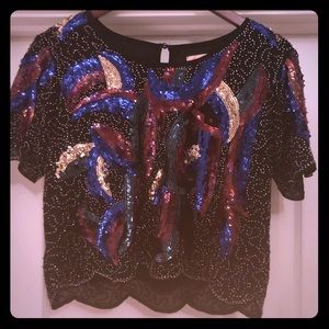 Beaded Crop Top